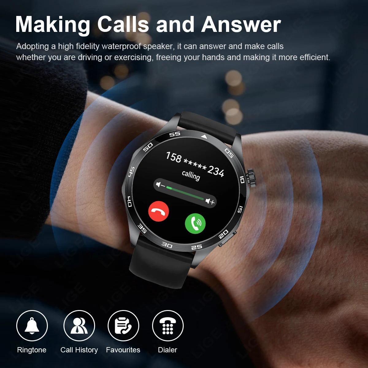 2026 Men New Smartwatch Bluetooth Call Waterproof Sports Fitness Smart Watches ECG Heart Rate Monitoring Health Smart Bracelets - Image 2