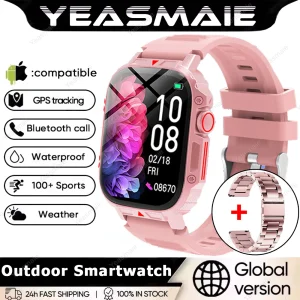 1.91 Outdoor Military Smart Watch Men Bluetooth Call Amoled Smartwatch For Android IOS IP68 Waterproof Sports Fitness Watches