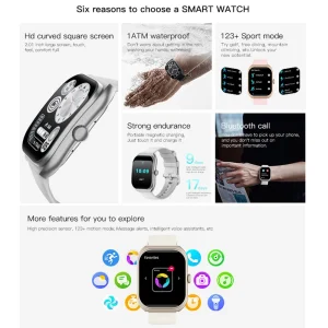 2026 New Bluetooth Call Smart Watch Women Customisable Dials Waterproof Sports Fitness Tracker Fashion Ladies' Smartwatch+Box