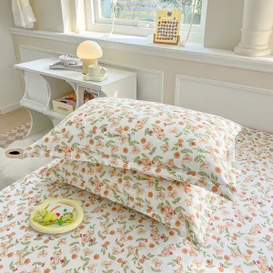 2pcs Pillowcase Printed Pillow Cover 48x74cm Pillowslip Rectangle Cushion Cover Home Bed Pillow Case Kissenbezug