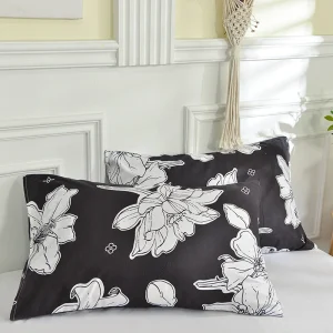 Printed Pillow Cover 2pcs Pillowcase 48x74cm Pillow Sham for Home Bed Pillowslip Rectangle Cushion Cover funda almohada