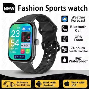 Global Version Watch 5 Men Women AMOLED Screen Heart Rate Bluetooth Call GPS Track Waterproof Sports Smart Watch For Android ios