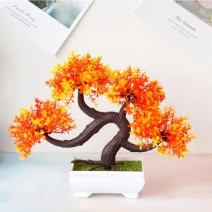 Fake Plant Potted Artificial Plants Decoration Potted Bonsai Small Tree Pot zen Garden Ornaments Table Home Room Decoration