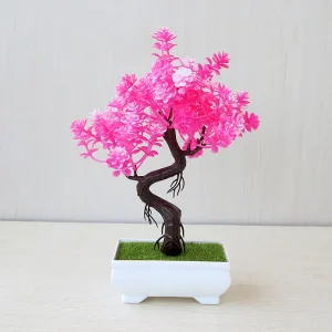 Fake Plant Potted Artificial Plants Decoration Potted Bonsai Small Tree Pot zen Garden Ornaments Table Home Room Decoration