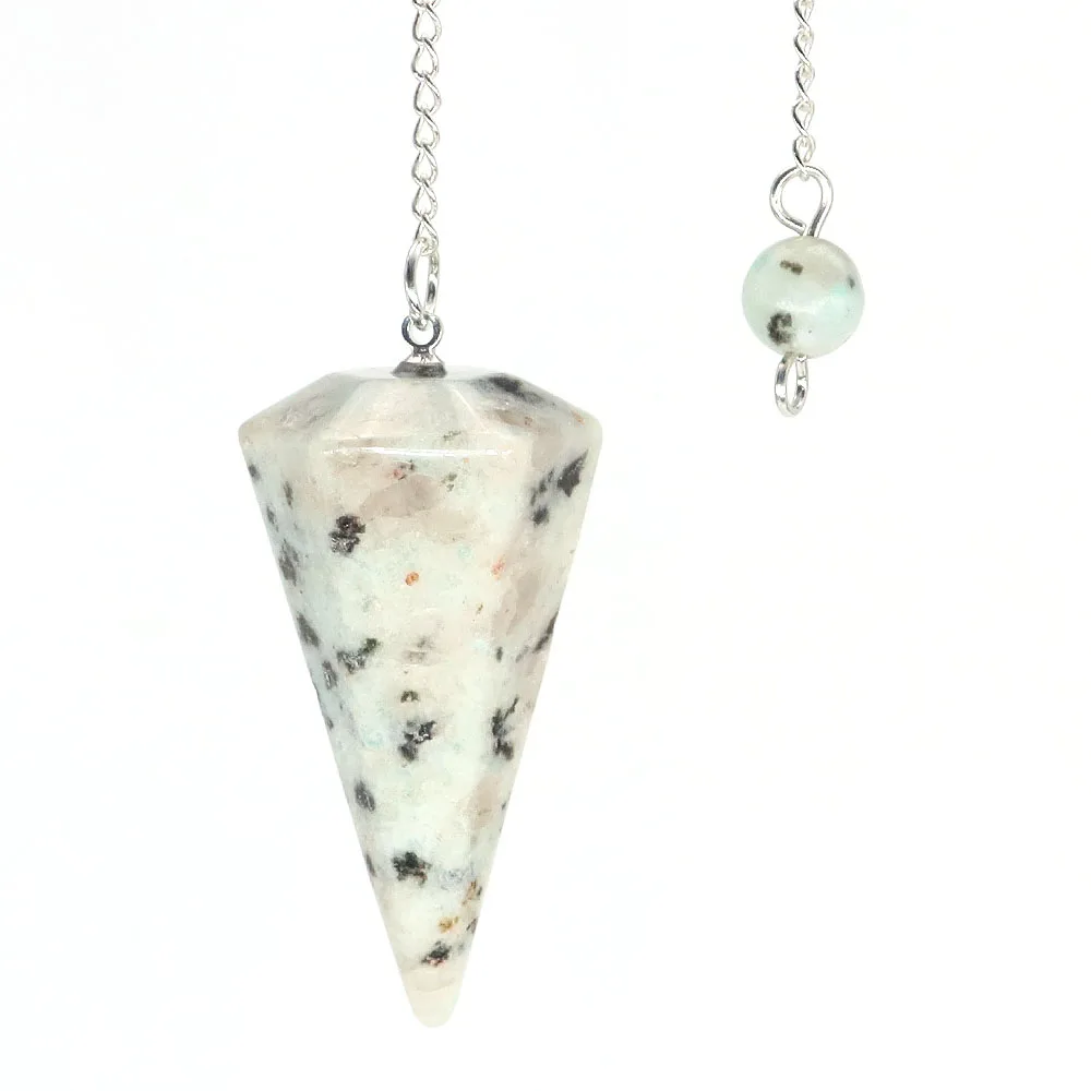 Natural Crystal Pendulums for Divination Dowsing Amethyst Pink Quartz Pendulum Reiki Healing Gem Stone Pendant Pendulos - الصورة 18