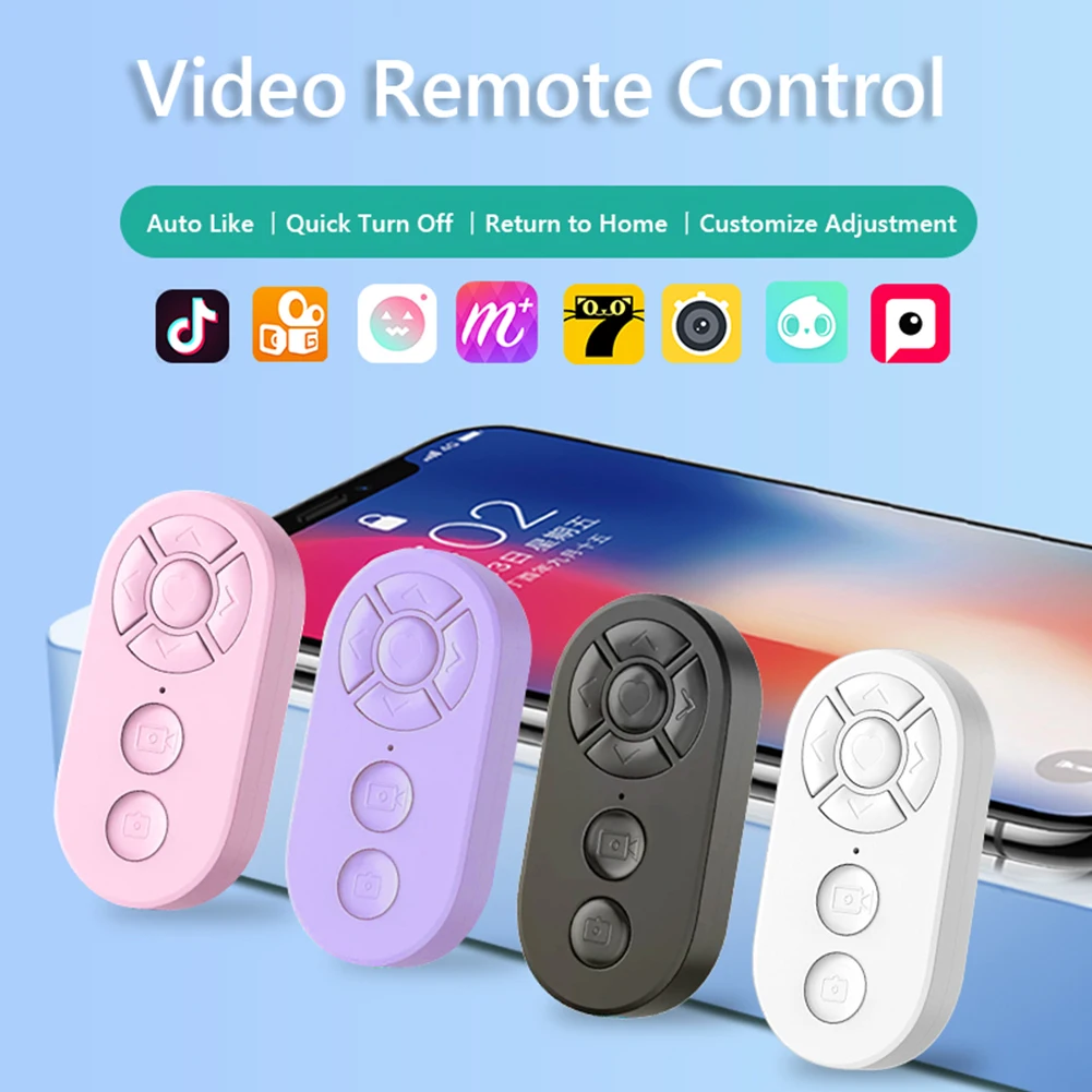 7 Button Wireless Phone Selfie Photo Shutter Universal Remote Control Selfie Stick Bluetooth Camera Controller For Xiaomi IPhone