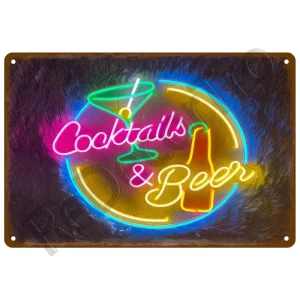 Vintage Home Decor Whiskey Metal Sign Plaque Pub Retro Alcohol Tin Sign Beer Wall Art For Bar Pub Club Man Cave Decorative Plate