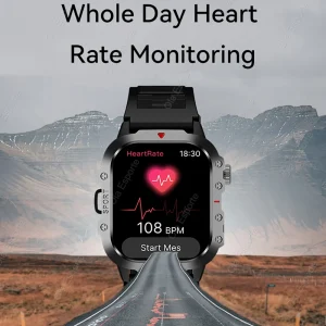 2025 Military GPS Smart Watch Men LED Flashlight Waterproof Outdoor Sport Tracker Bluetooth Call Waterproof Smartwatch Man Women