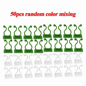 100pcs-Home Garden Plant Climbing Wall Fixture Clips Rattan Vine Fixer Self-Adhesive Plant Climbing Wall Fixed Buckle Hook