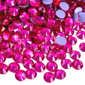 BOBOHOO Multi-color SS6-SS30 Glass Crystal Hot Fix Rhinestones Flatback Iron On Stone For DIY Nail Art Fabric Clothes Decoration