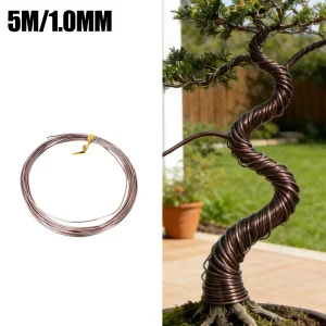 Aluminum Plant Training Wire Multi Purpose Flexible Black Rolls Gardening Bonsai Support Strong Bendable Vine Flower Home Tool