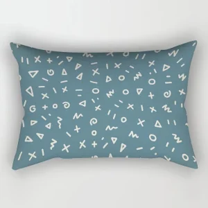 Nordic sweet home light blue geometric pillowcase decorative sofa cushion cover pillowcase