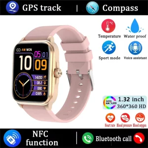 2026 New Health smart Watch Heart Rate Blood Oxygen Blood Pressure Monitoring Bluetooth Call GPS Movement Trajectory Smartwatch