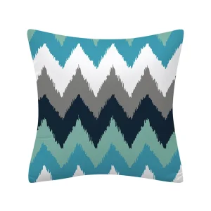 Geometry Cushion Cover 45x45 Polyester Pillowcase Decorative Sofa Cushions Pillowcover Home Decor Black Yellow Blue Pillow Cases