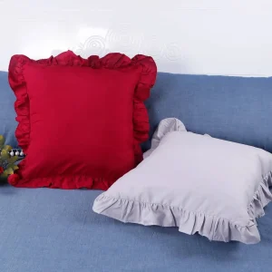 1-Pack Pillowcases with Ruffles (No Pillow Core ) , Farmhouse French Shabby Romantic Chic Pillow Cover for Bedding