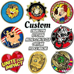 Custom Enamel Pin Personalized Metal Lapel Pin Soft Hard Enamel Brooch Logo Enamel Badge Wholesale MOQ 100PCS