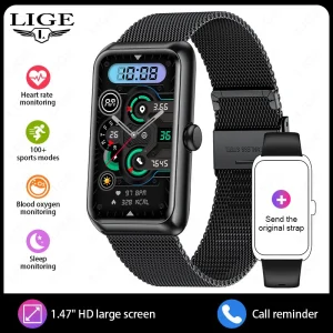 2026 Fitness Tracker Watches for Women Men with Heart Rate Monitor Sleep Tracker IP68 Waterproof Pedometer 1.47" Smart Watch Man