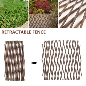 Garden Trellis Expanding Willow Trellis Plant Support Plant Climbing Lattice Yard Fence Decoration Ornaments for Garden Hot Sale
