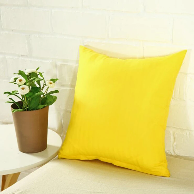 40*40cm Pillow Case Solid Color Sofa Cushion Backrest Pillowcase Family Living Room Cushion Waist Cushion Cover For Household - الصورة 6
