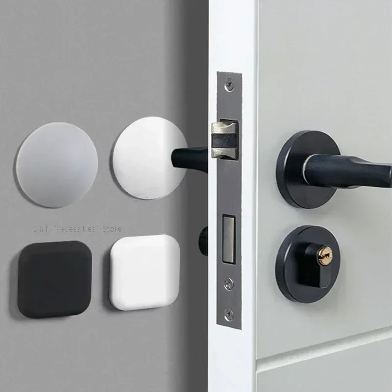 Door Stop Nordic Safety Supplies Silicone Self-adhesive Door Stopper Wall Protection Buffer Protective Plug Home