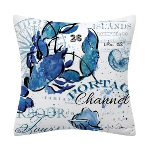 Marine Animal Decorative Pillowcase Sofa Cushion Sea Turtle Shell Cushion Home Decorative Pillowcase