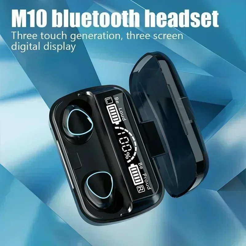 Wireless Bluetooth Headphones Handfree Dispay Bluetooth Earphones HiFi Stereo Music Wireless Earbuds Waterproof Gaming Headset - الصورة 4