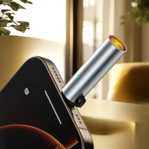 Windproof Mini Electronic Lighter Powered by TYPE-C - Portable and Energy Efficient