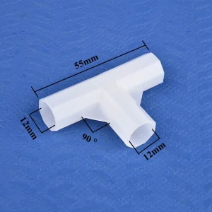 2-30PCS Inner Dia12mm Tee Way Four Way Straight Connector Shelf Wardrobe Hook Fittings Tent Garden Watering Irrigation Joint DIY