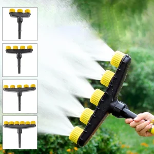 Multi-Nozzle Adjustable High Flow Spray Head For Home Garden, Agricultural UseGardening Sprinkler For Flowers, Farms, Lawns