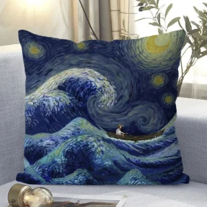 "Van Gogh - Style Impressionist Art Throw Pillow Cover"