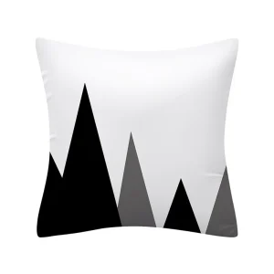 Geometry Cushion Cover 45x45 Polyester Pillowcase Decorative Sofa Cushions Pillowcover Home Decor Black Yellow Blue Pillow Cases