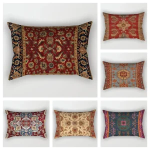 Bohemian Style Lumbar Pillow Cover Home Living Room Sofa Decorative Cushion Cover