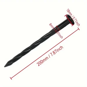 30Pcs Plastic Landscape Edge Nail Landscape Anchor Fixed Nail Spiral Edge Pile Lawn Gardening Grass Stone Partition Nail