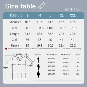 Surgical Uniform Printing Holiday Beautiful Shirt V-neck Style Pocket Design Blouse Surgical Top Woman Men Nurse Medical Uniform