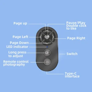 7 Button Wireless Phone Selfie Photo Shutter Universal Remote Control Selfie Stick Bluetooth Camera Controller For Xiaomi IPhone