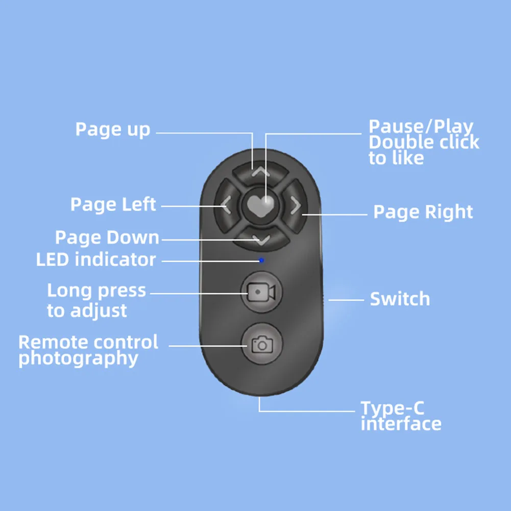 7 Button Wireless Phone Selfie Photo Shutter Universal Remote Control Selfie Stick Bluetooth Camera Controller For Xiaomi IPhone - Image 5
