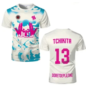 2025 JUL Maillot TOTO Et Ninetta Jersey Women Trendy Rap Culture Print T-shirts BreathShort Sleeved T-Shirt Women T-Shirt Jersey