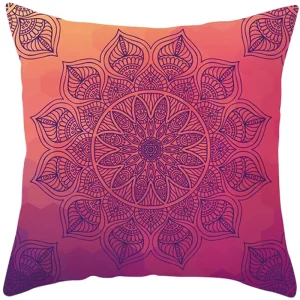 Mandala Print Square Pillowcase Home Decor Car Sofa Cushion Cover