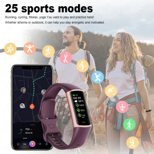 LIGE New Fashion Smartwatch Men Women Temperature Blood Oxygen Monitoring Bracelet Sports Waterproof Smart Watch For Man Laides