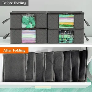 1/3pc Large Capacity Clothes Storage Bag Foldable Blanket Storage Bags Storage Containers for Organizing Bedroom Closet Clothing