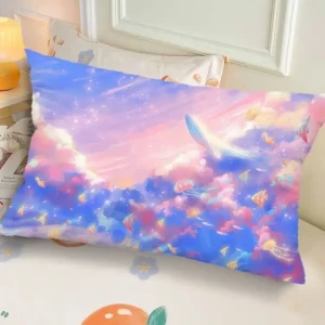Ins-Style Ink Landscape Dormitory Pillow, Bedside Bedroom Pillow Gift, Nap Creative Living Room Sofa Cushion
