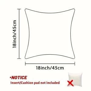 Contemporary Style Throw Pillow Covers with Whimsical Cat Design,Machine Washable for Various Room Decor, 18x18 inches