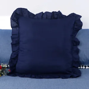 1-Pack Pillowcases with Ruffles (No Pillow Core ) , Farmhouse French Shabby Romantic Chic Pillow Cover for Bedding