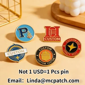 Custom Enamel Pin Personalized Metal Lapel Pin Soft Hard Enamel Brooch Logo Enamel Badge Wholesale MOQ 100PCS
