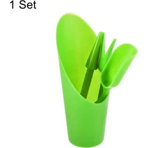 4pcs/set, Plastic Durable Bucket shovel Potted Cultivation cylinder MeatPlant soil shovel Garden Tools Mini Garden Planting Tool