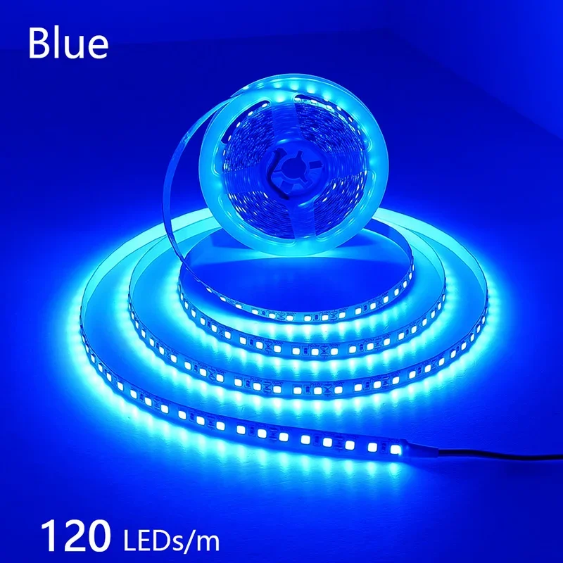 24V 12V LED Strip 2835 120LEDs/m Home Lamp Strip Pink Red Ice Blue Green Golden Yellow Orange Flexible Waterproof Soft Lamp Bar - الصورة 20