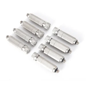 50Pcs High Pressure Misting Nozzle with Filter Humidify Cooling Landscaping Watering Fog Sprayer 3/16"Thread Irrigation Supplies
