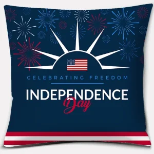American Independence Day Series LOVE USA Printed Square Home Decoration Pillowcase Cojines Decorativos Para Sofá Akcesoria Kuch