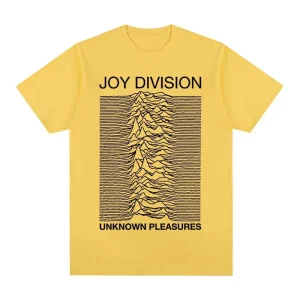 Joy Division Creative Line Print Summer High Quality 100% Cotton Casual Comfortable Men's T-Shirt Trendy Street Women Clothing