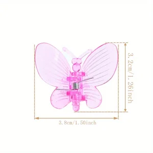 30pcs Colorful Orchid Clips Butterfly Clamps Garden Plants Vine Climbing Fixed Support Plastic Ornamental Clips Bonsai Decor Mix
